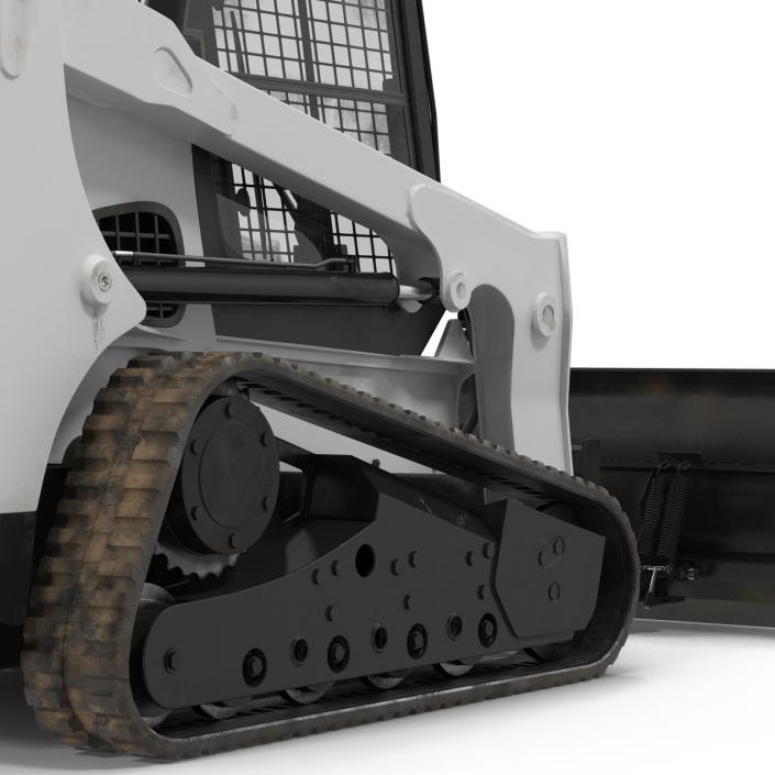 3D model Compact Tracked Loader with Blade Rigged