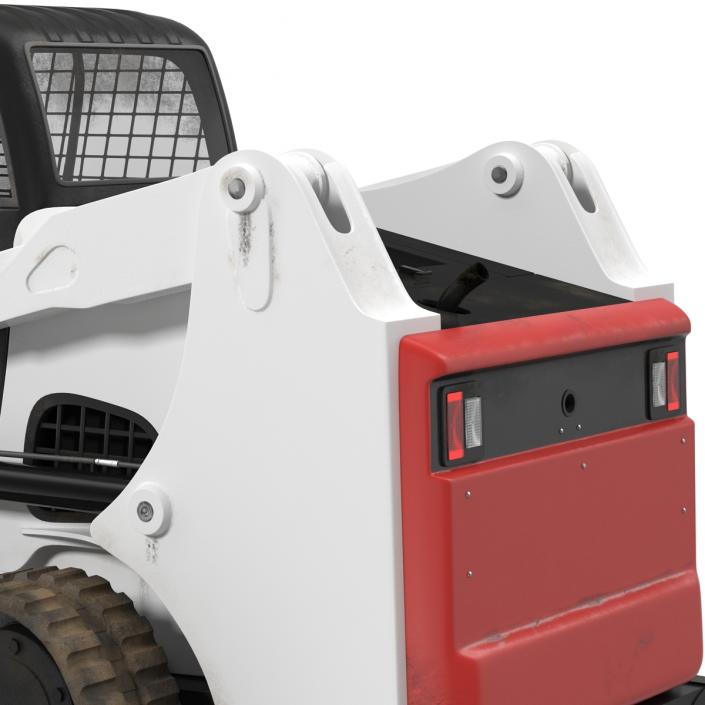 3D model Compact Tracked Loader with Blade Rigged