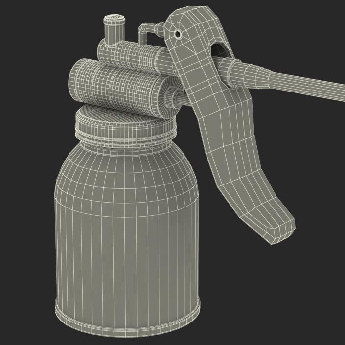 3D Oil Can 3 Red model