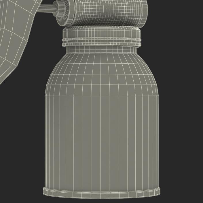 3D Oil Can 3 Red model