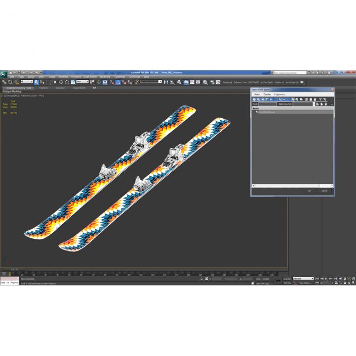 3D model Snow Ski 6