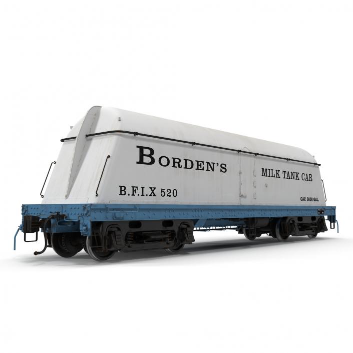 3D Bordens Milk Tank Car