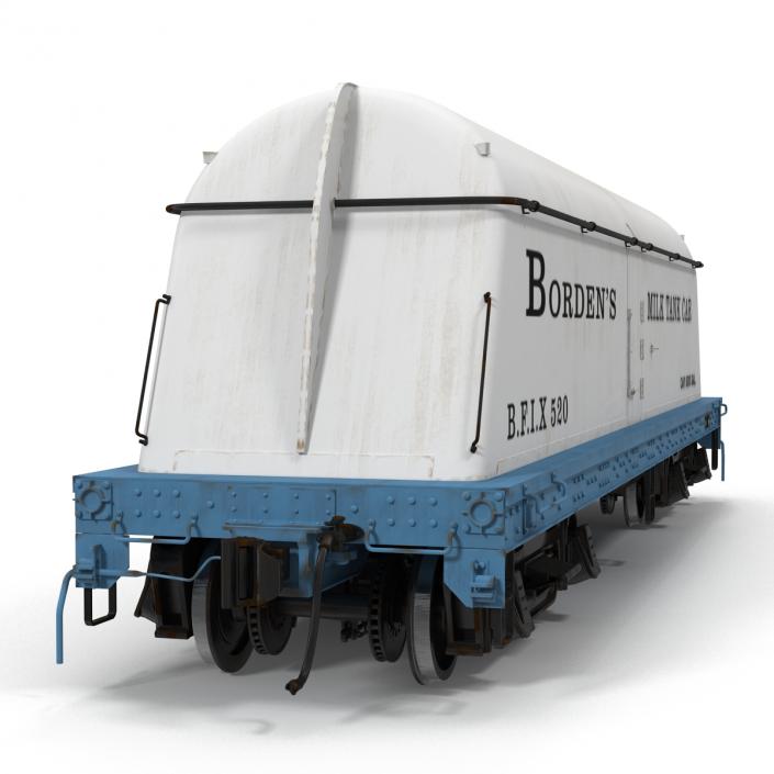 3D Bordens Milk Tank Car