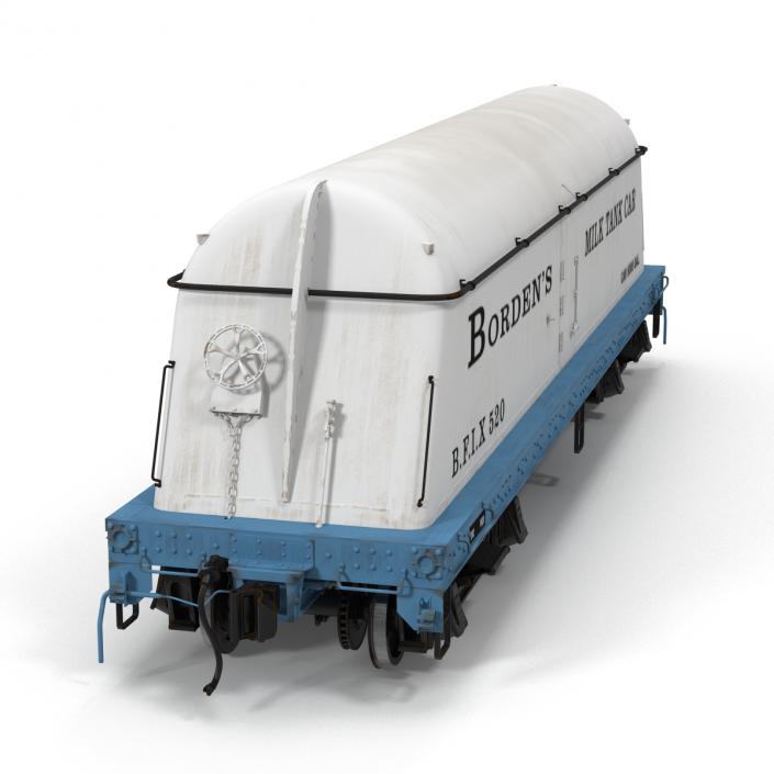 3D Bordens Milk Tank Car