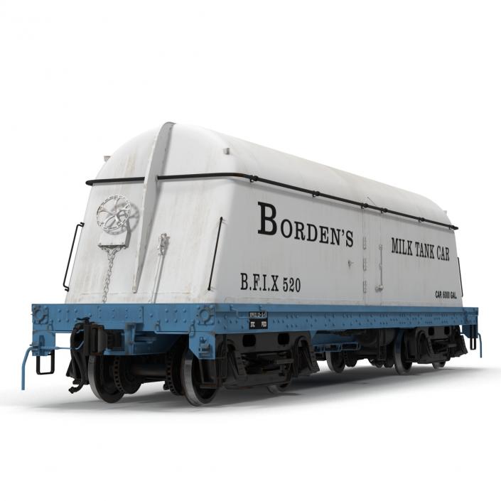 3D Bordens Milk Tank Car