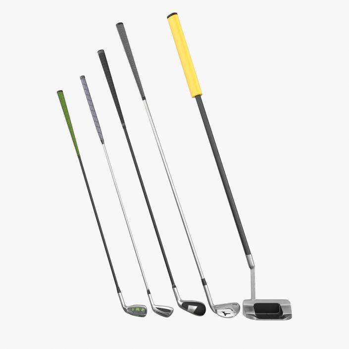 3D Golf Clubs 3D Models Collection