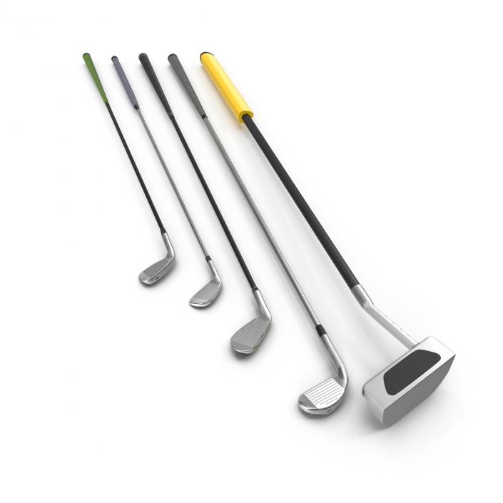 3D Golf Clubs 3D Models Collection