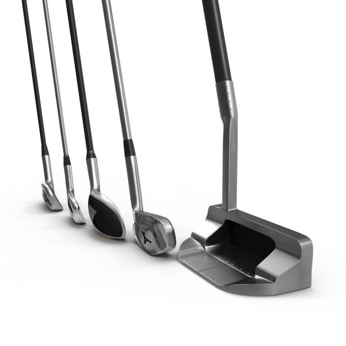 3D Golf Clubs 3D Models Collection