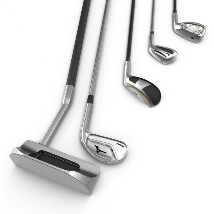 3D Golf Clubs 3D Models Collection