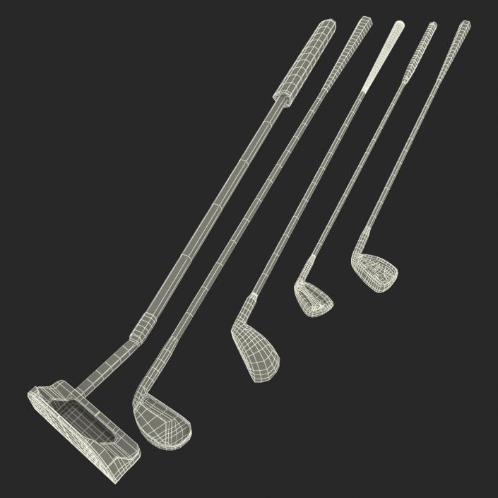 3D Golf Clubs 3D Models Collection