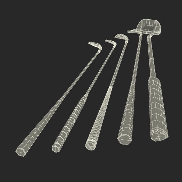 3D Golf Clubs 3D Models Collection