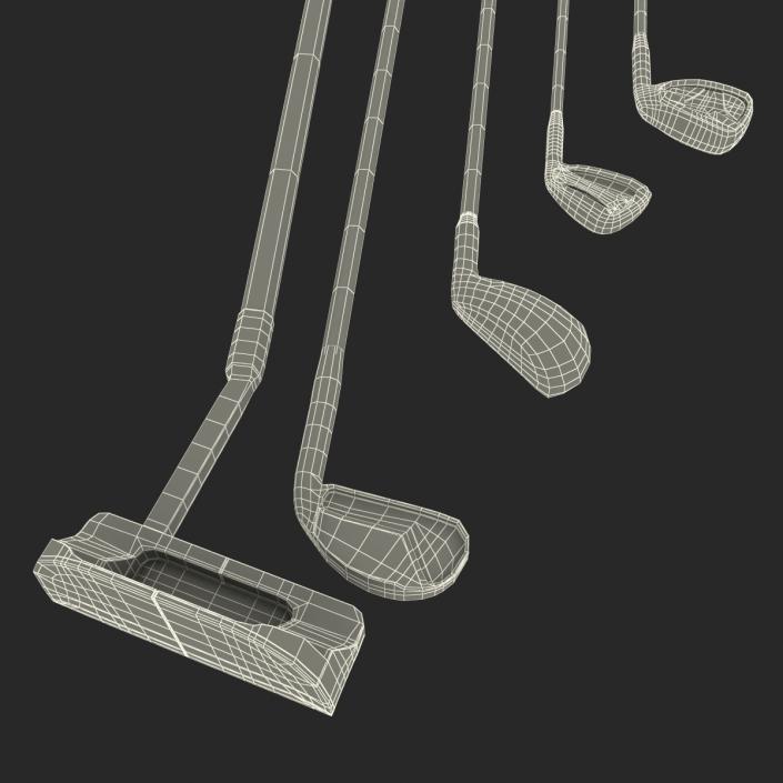 3D Golf Clubs 3D Models Collection