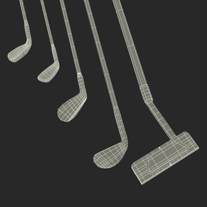 3D Golf Clubs 3D Models Collection