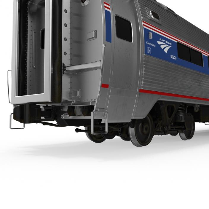 3D Diesel Electric Train Amtrak model