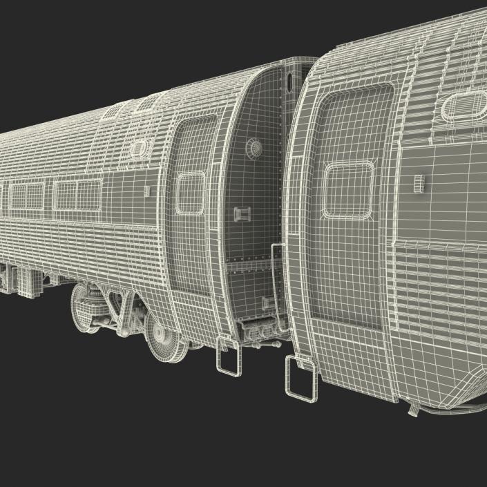 3D Diesel Electric Train Amtrak model