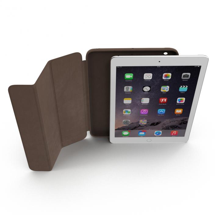 iPad Air 2 Silver and Smart Case 3D