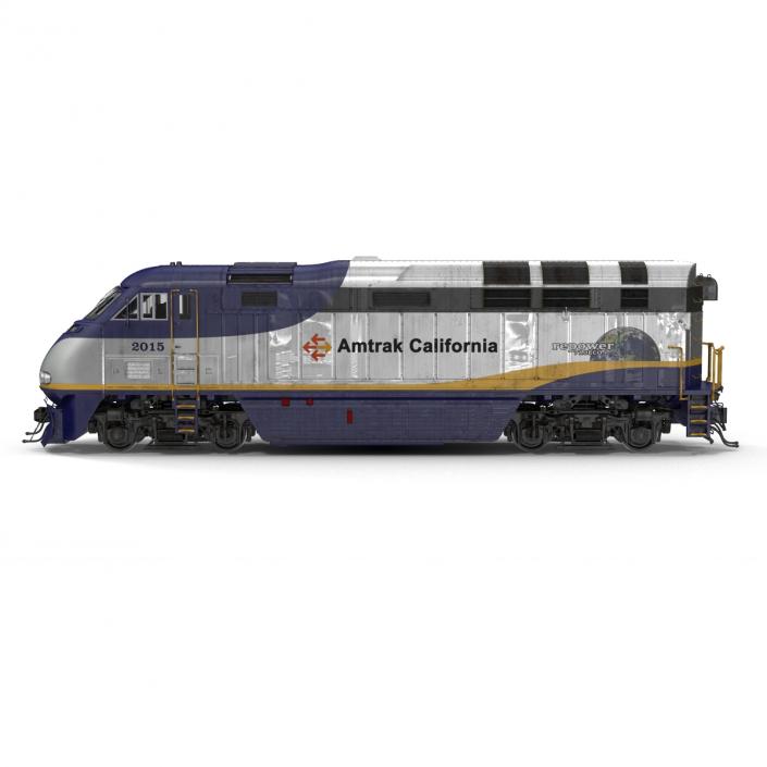 3D Diesel Electric Locomotive F59 PHI Amtrak