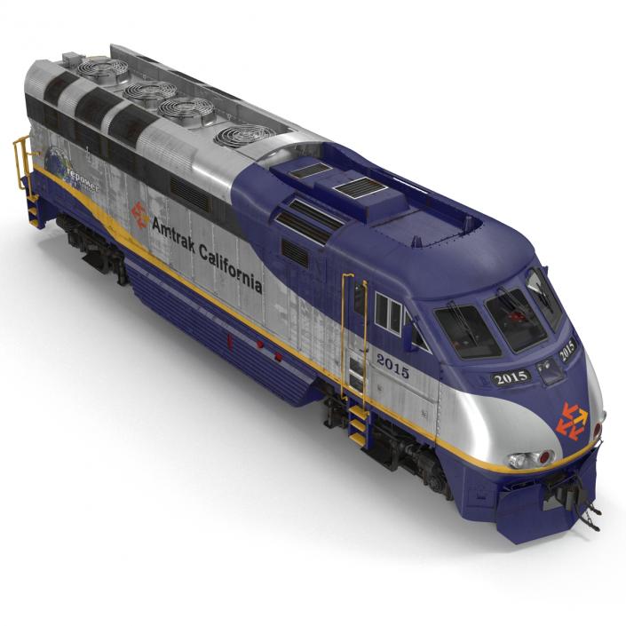 3D Diesel Electric Locomotive F59 PHI Amtrak