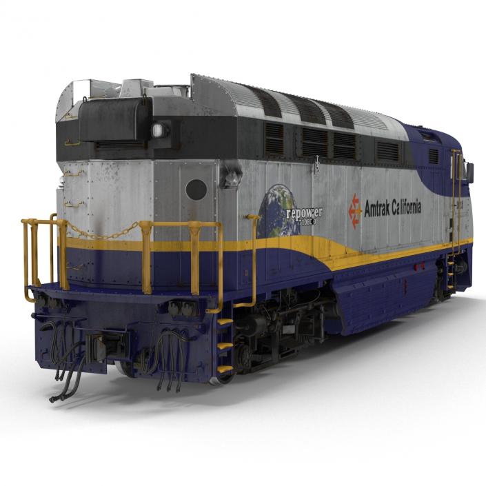 3D Diesel Electric Locomotive F59 PHI Amtrak