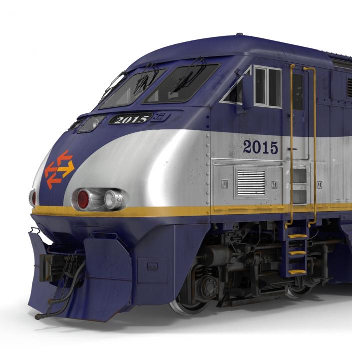 3D Diesel Electric Locomotive F59 PHI Amtrak