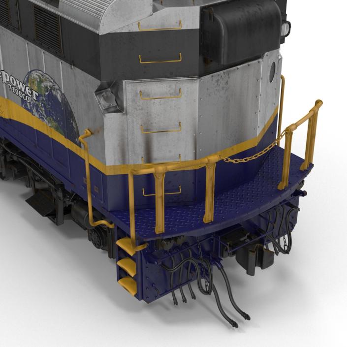 3D Diesel Electric Locomotive F59 PHI Amtrak