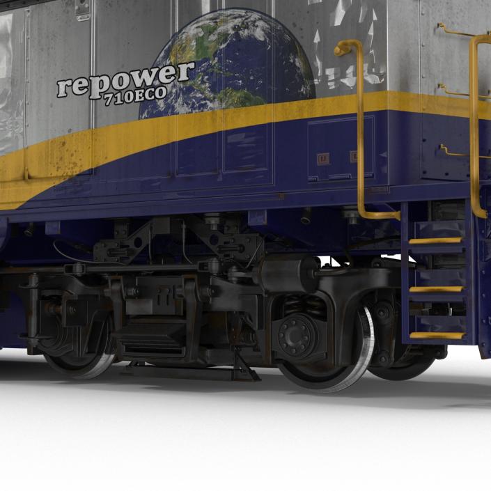 3D Diesel Electric Locomotive F59 PHI Amtrak