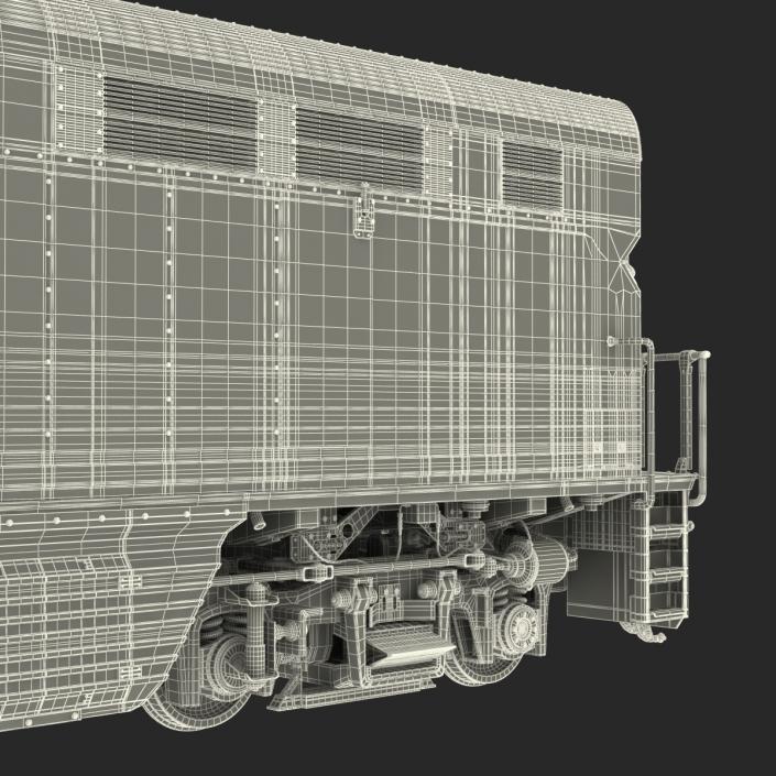 3D Diesel Electric Locomotive F59 PHI Amtrak