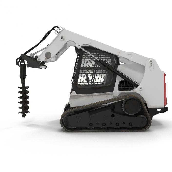 3D Compact Tracked Loader with Auger model