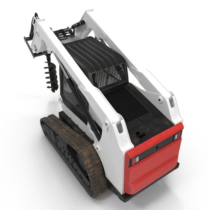 3D Compact Tracked Loader with Auger model