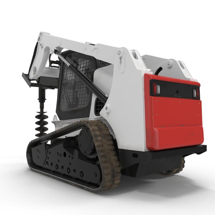 3D Compact Tracked Loader with Auger model