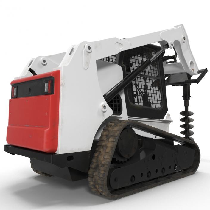 3D Compact Tracked Loader with Auger model