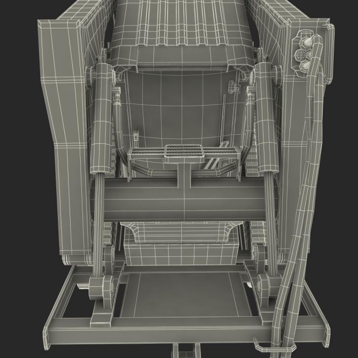 3D Compact Tracked Loader with Auger model