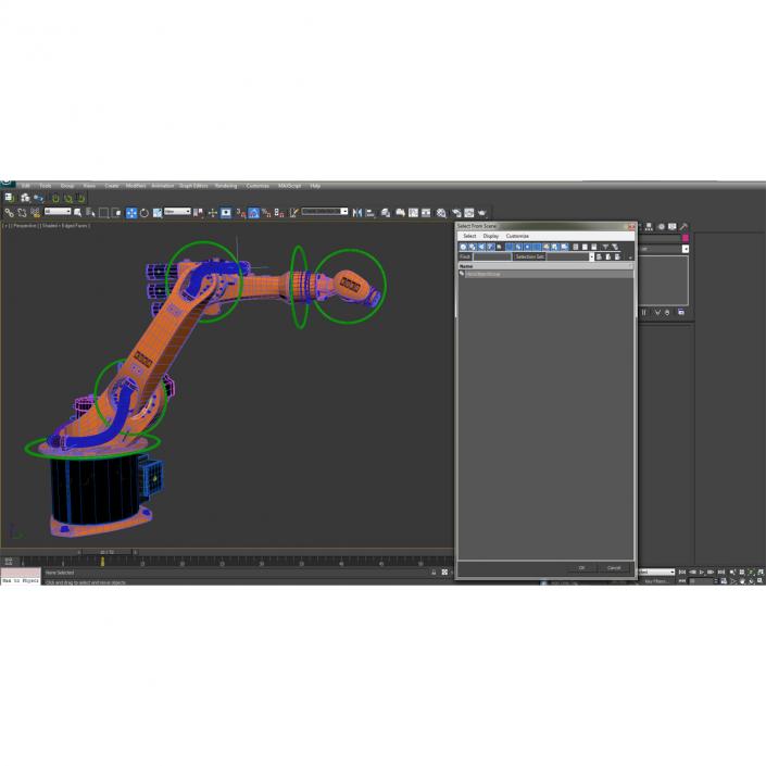 3D model Kuka Robot KR 16-3 Rigged