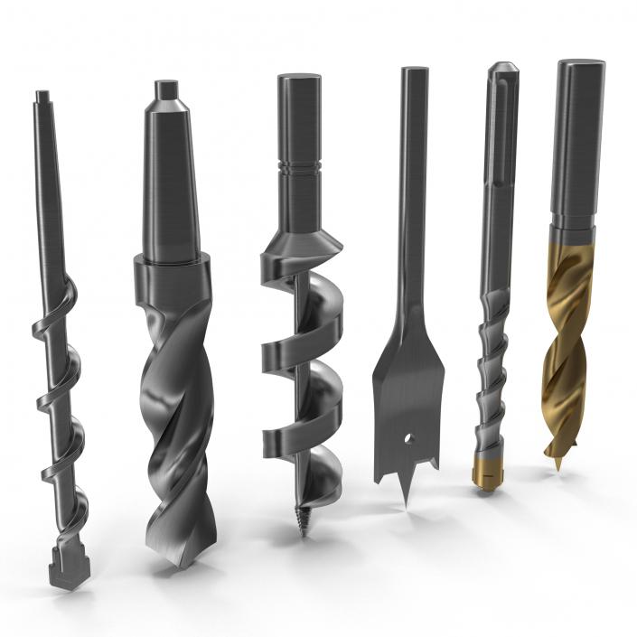 Drill Bits Set 3D model