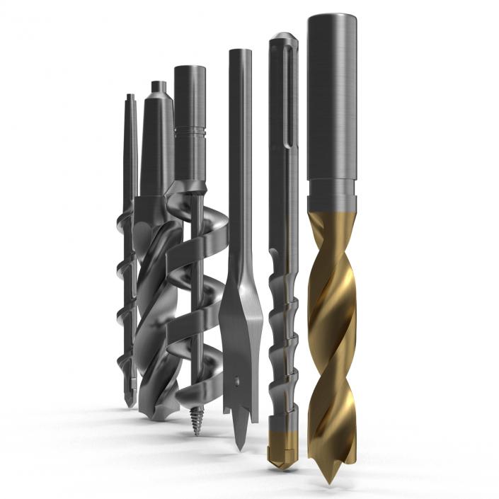 Drill Bits Set 3D model