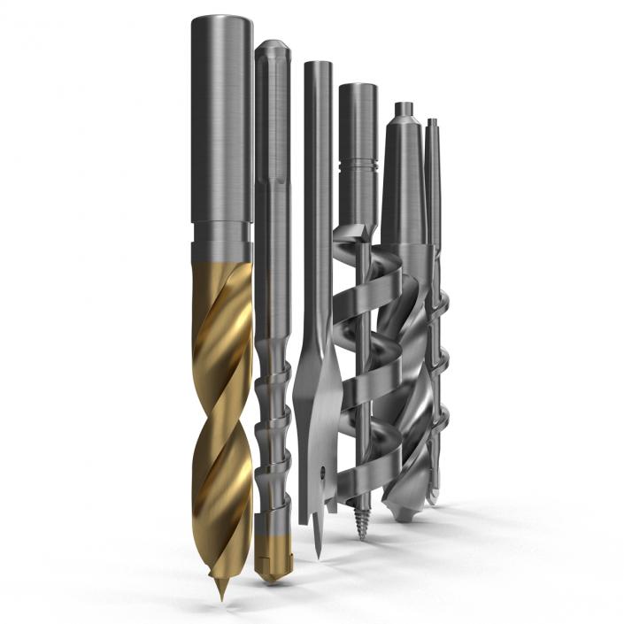 Drill Bits Set 3D model