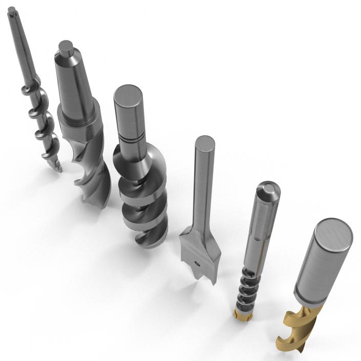 Drill Bits Set 3D model