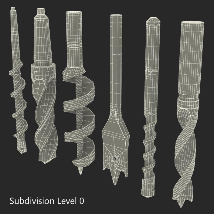 Drill Bits Set 3D model