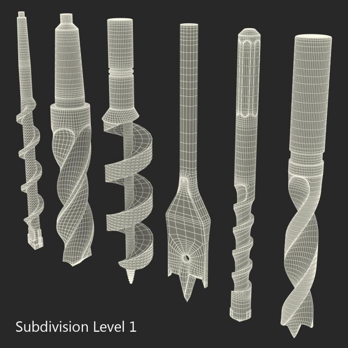 Drill Bits Set 3D model