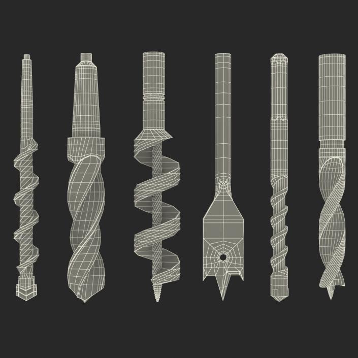 Drill Bits Set 3D model