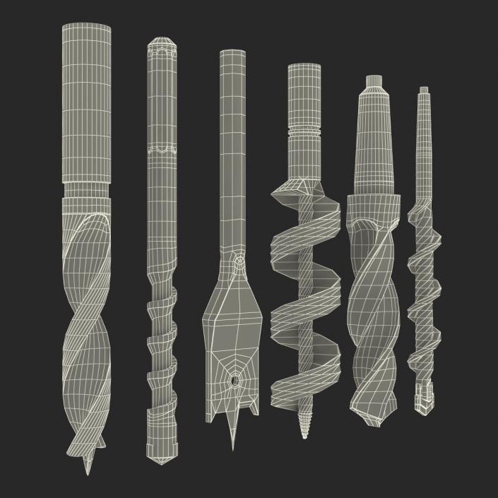 Drill Bits Set 3D model