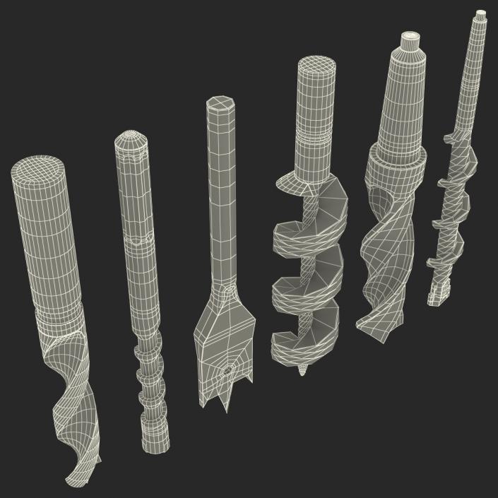 Drill Bits Set 3D model