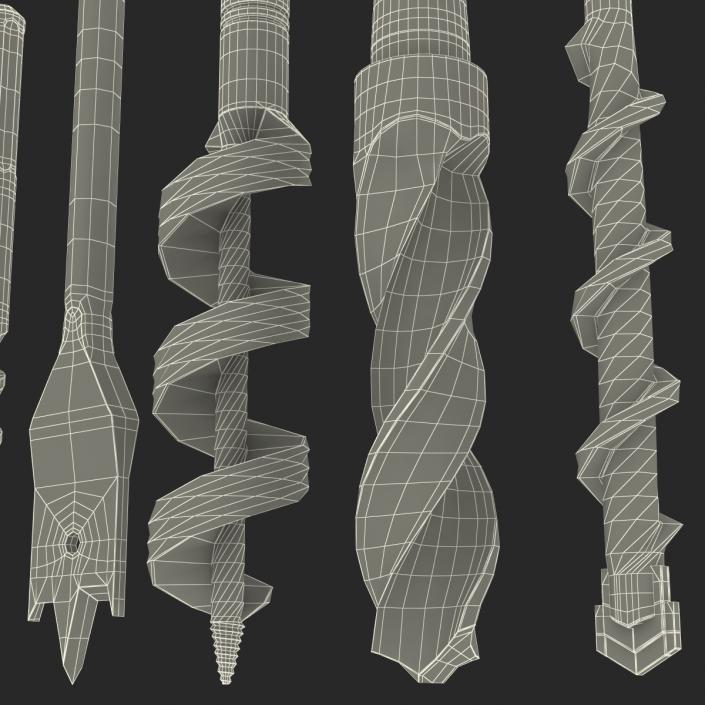 Drill Bits Set 3D model