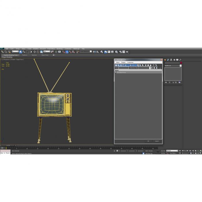 3D model Retro TV 4