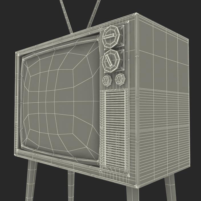 3D model Retro TV 4