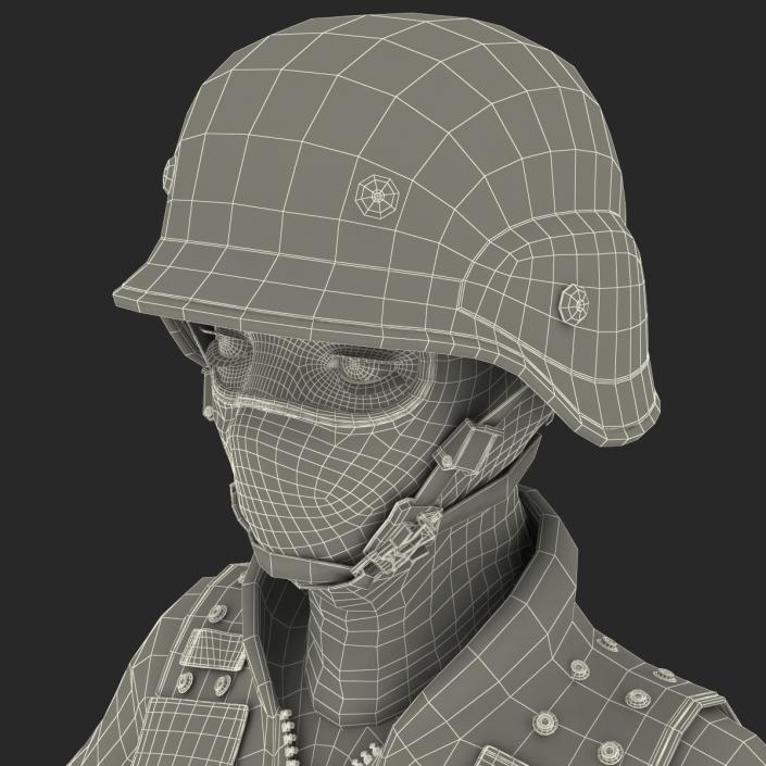 3D SWAT Woman European Rigged