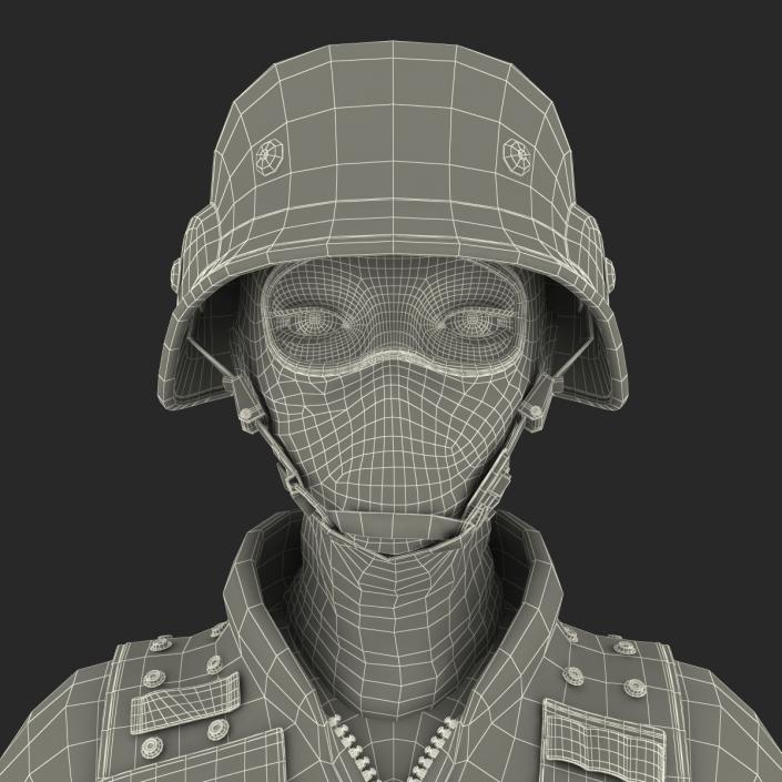 3D SWAT Woman European Rigged