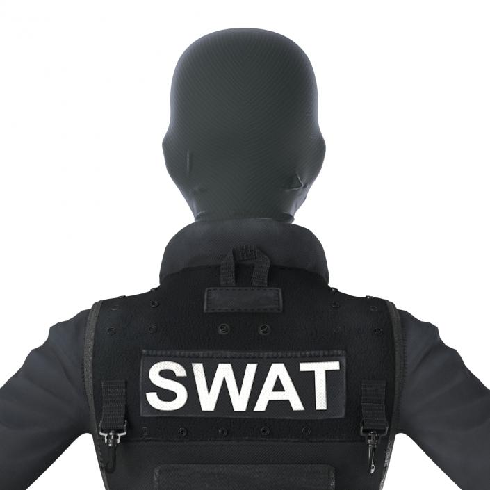 3D SWAT Woman European Rigged