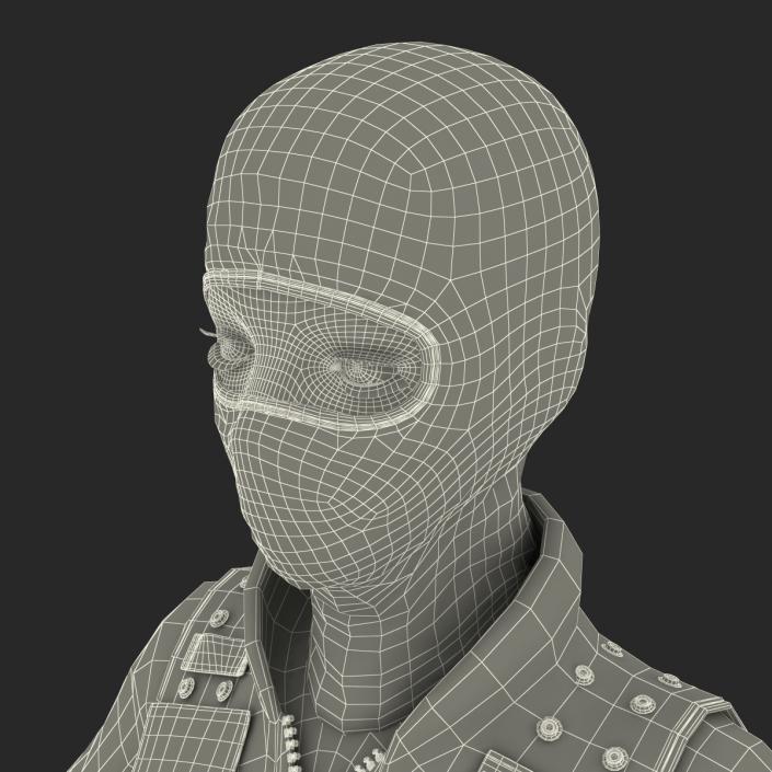 3D SWAT Woman European Rigged