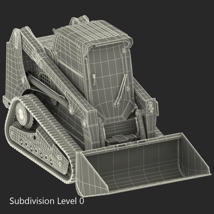 Bobcat Compact Tracked Front Loader Rigged 2 3D model